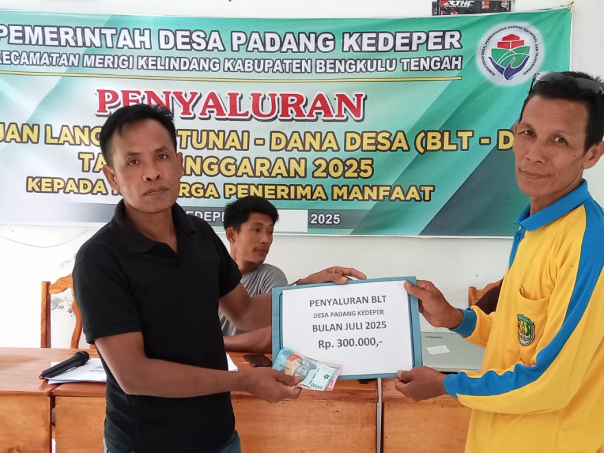 PENYALURAN KEMBALI BLT-DD Tahap III DESA PADANG KEDEPER Tahun 2025
